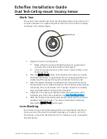 Preview for 10 page of echoflex Elaho Dual Tech Ceiling-mount Occupancy Sensor Installation Manual