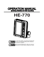 EchomasterMarine HE-770 Operation Manual preview