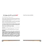 Preview for 2 page of EchoPilot fls platinum Instruction Manual