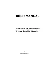 EchoStar DVR-7000 HDD Viaccess User Manual preview