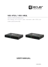 Preview for 1 page of Ecler VEO-XRI2L User Manual