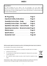 Preview for 2 page of Ecoair Equinox Manual