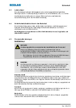 Preview for 15 page of Ecolab 106052 Operating Instructions Manual