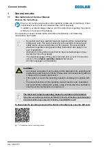 Preview for 59 page of Ecolab 106052 Operating Instructions Manual