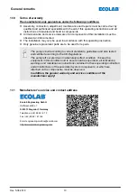 Preview for 65 page of Ecolab 106052 Operating Instructions Manual