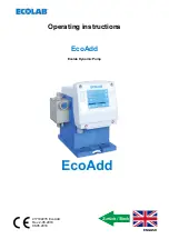 Ecolab EcoAdd Operating Instructions Manual preview