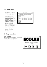 Preview for 54 page of Ecolab Foamatic User Manual