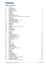 Preview for 2 page of Ecolab Lubo-DryExx Operating Instruction