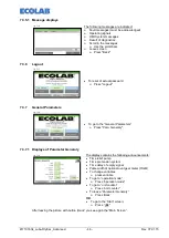 Preview for 46 page of Ecolab Lubo-DryExx Operating Instruction