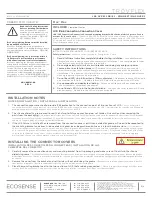 Ecosense Trov Flex Installation Manual preview