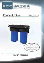 Preview for 1 page of EcoWater Eco Solution User Manual