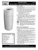 Preview for 2 page of EcoWater ECWF8 Manual