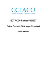 Ectaco Partner E500T User Manual preview