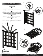 Preview for 4 page of Eden The Vienna Trellis Assembly Instructions