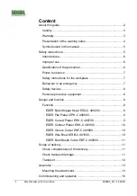 Preview for 2 page of EDER Maschinenbau 400200 Operating Instructions Manual