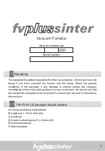 Preview for 2 page of EDG Fv Plus Sinter Instruction Manual