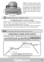 Preview for 16 page of EDG Fv Plus Sinter Instruction Manual