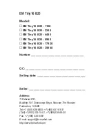 Preview for 8 page of EDIC-mini Tiny 16 B25 series User Manual