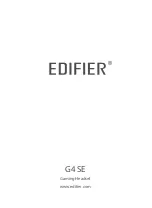 Preview for 1 page of EDIFIER G4 SE Manual