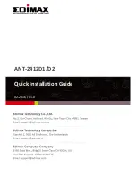 Edimax ANT-2412D2 Quick Installation Manual preview