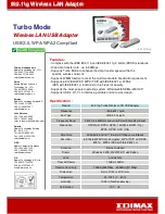 Preview for 1 page of Edimax EW-7318UG Specifications