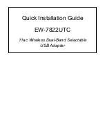 Edimax EW-7822UTC Quick Installation Manual preview