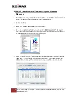 Preview for 2 page of Edimax Wireless USB Adapter 11g & 11n Quick Installation Manual