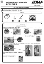 Preview for 2 page of EDMA ROLL MAT Assembly And Operating Instructions