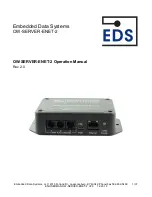 Preview for 1 page of EDS OW-SERVER-ENET-2 Operation Manual