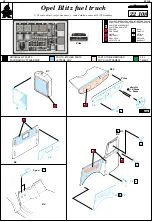 Eduard Opel Blitz fuel truck Manual preview