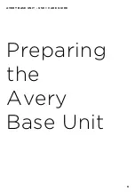 Preview for 9 page of Edwards & Co Avery Base Unit Use & Care Manual