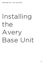 Preview for 14 page of Edwards & Co Avery Base Unit Use & Care Manual