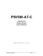 Preview for 1 page of EFA P5V580-AT-C User Manual