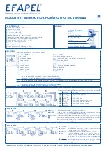 Preview for 1 page of Efapel MODUS 55 Manual