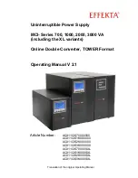 Effekta ACX11CIS1K000000 Operating Manual preview