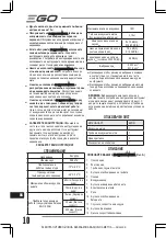 Preview for 10 page of Ego Power+ LB5800E Original Instructions Manual