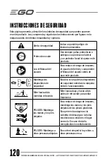 Preview for 120 page of Ego Power+ LM2130 Operator'S Manual