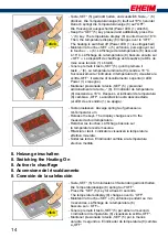 Preview for 14 page of EHEIM Professionel 3 2180 Operating Instructions Manual