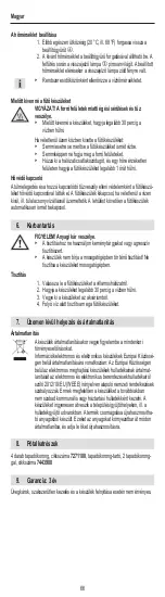 Preview for 66 page of EHEIM thermocontrol e 100 Operating Instructions Manual