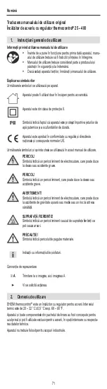 Preview for 71 page of EHEIM thermocontrol e 100 Operating Instructions Manual