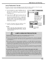 Preview for 55 page of Eiki LC-XA20 Owner'S Manual