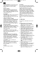 Preview for 58 page of EINHELL 34.017.40 Operating Instructions Manual