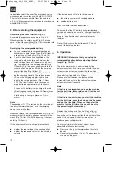 Preview for 12 page of EINHELL 34.111.01 Directions For Use Manual