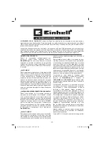 Preview for 60 page of EINHELL 3411325 Original Operating Instructions