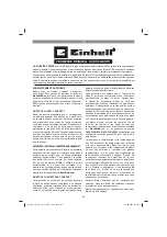 Preview for 85 page of EINHELL 3411325 Original Operating Instructions