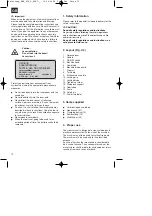 Preview for 12 page of EINHELL 43.001.19 Operating Instructions Manual