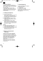 Preview for 14 page of EINHELL 45.002.10 Operating Instruction