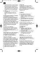 Preview for 34 page of EINHELL 45.002.10 Operating Instruction