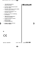 EINHELL GH-PM 56 S HW Assembly And Operating Instructions Manual preview