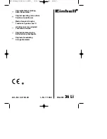 Preview for 1 page of EINHELL RG-CM 36 Li Original Operating Instructions